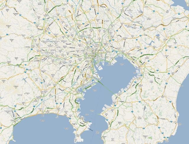 Mapa de estradas de Tóquio